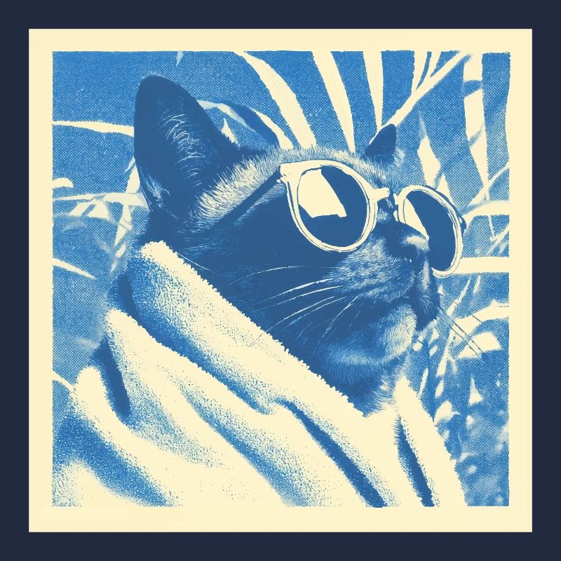 Design rétro cool pour chat