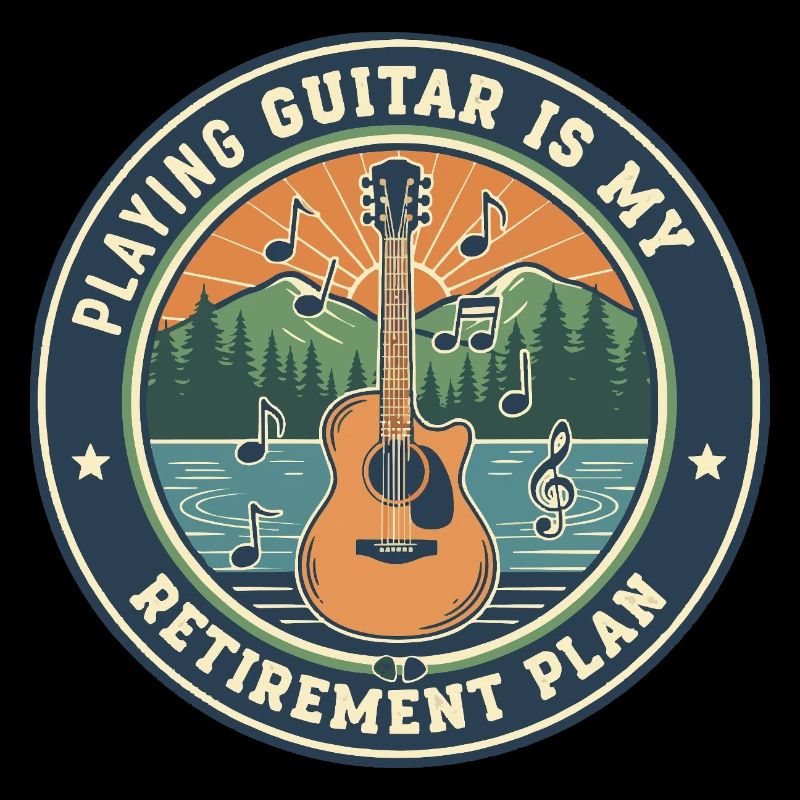 Guitar Retirement Plan Gitarrist Zitat