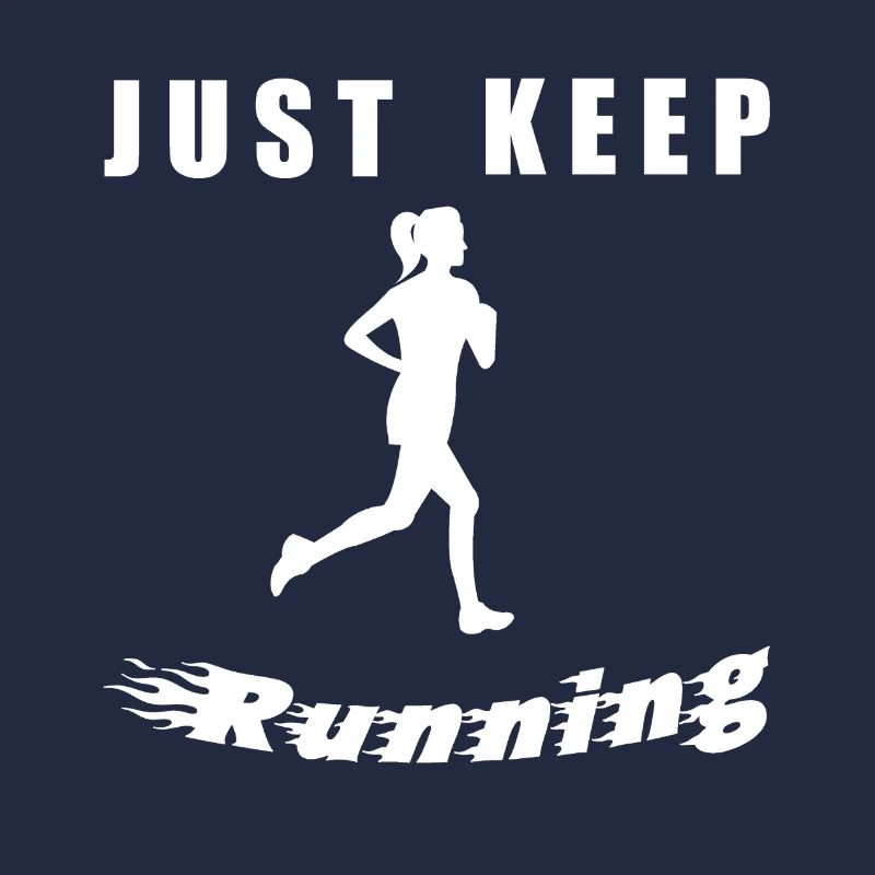Just Keep Running – Runner Silhouette