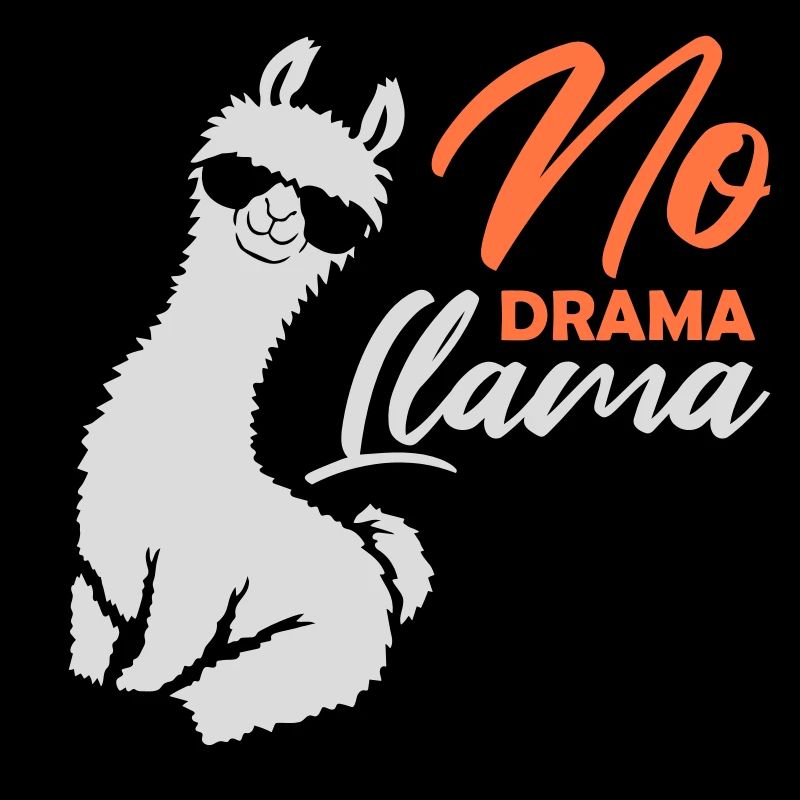 No Drama Lama Cool Sonnenbrille Sitzend Entspannt