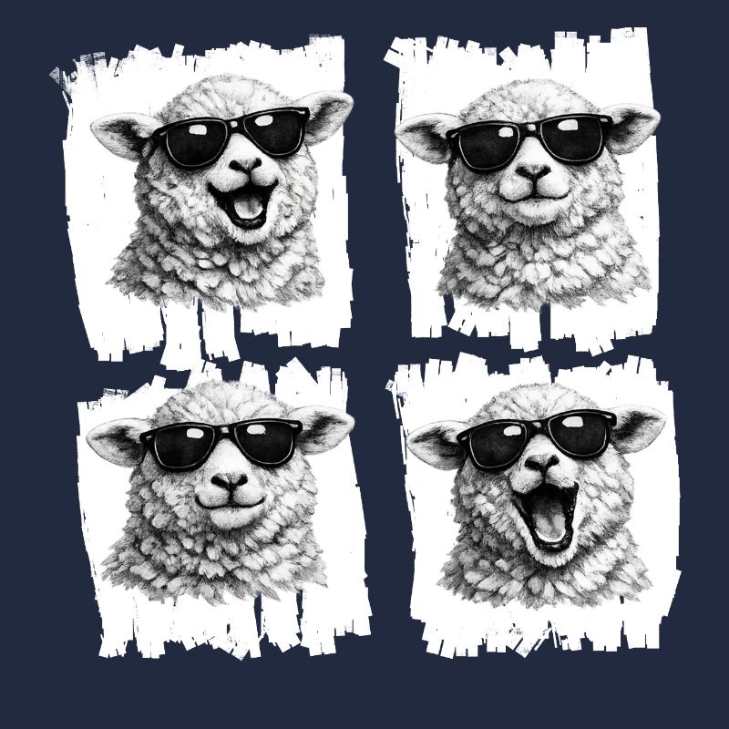 Sheep Sunglasses Quartet