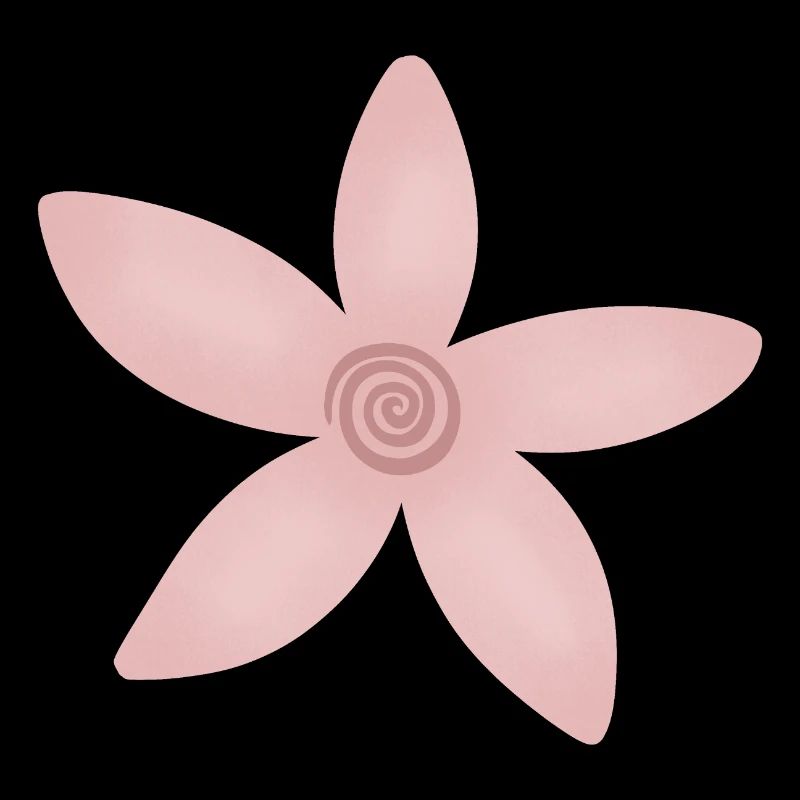 Fleurs en spirale de rose à blush