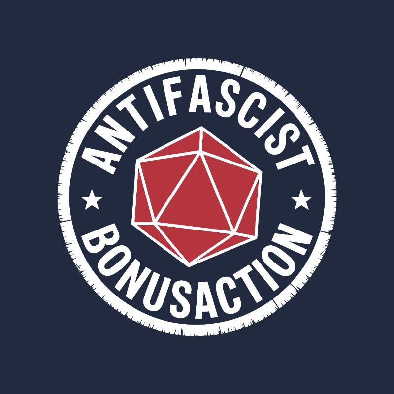 Antifaschistische Bonusaktion – D'n'D Antifa Tee