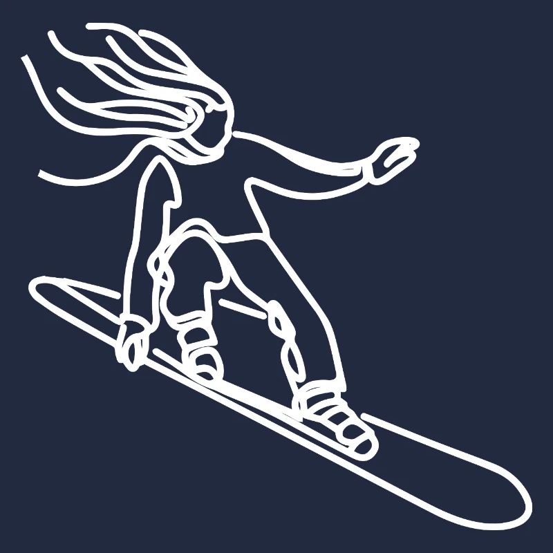 Snowboarder Mädchen