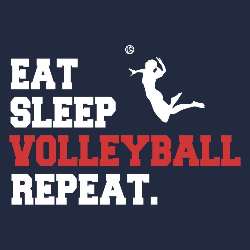 Eat, Sleep, Volleyball, Repeat Design