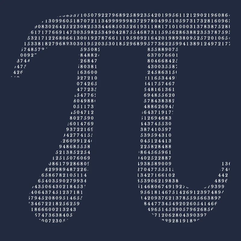 Pi mathematics math nerd circle number icon