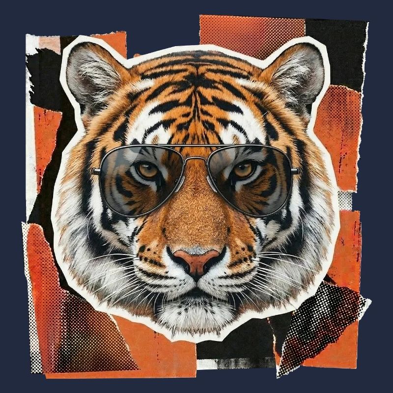 Tiger Sonnenbrille Risographie