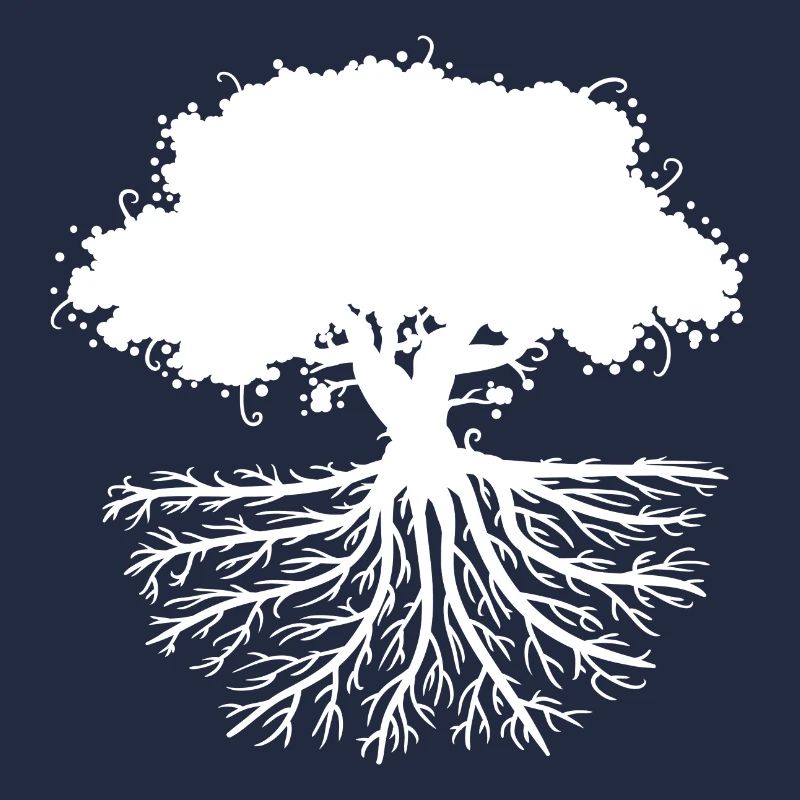 tree roots white