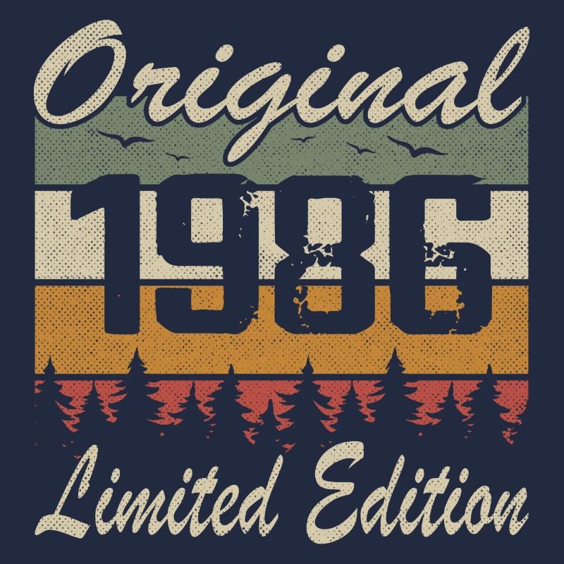 Vintage-Geburtstag Original-Geschenkidee 1986