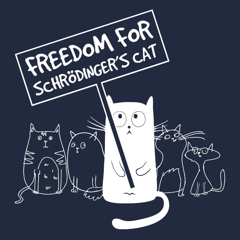 Liberté pour le chat de Schrödinger Funny Nerd Meme