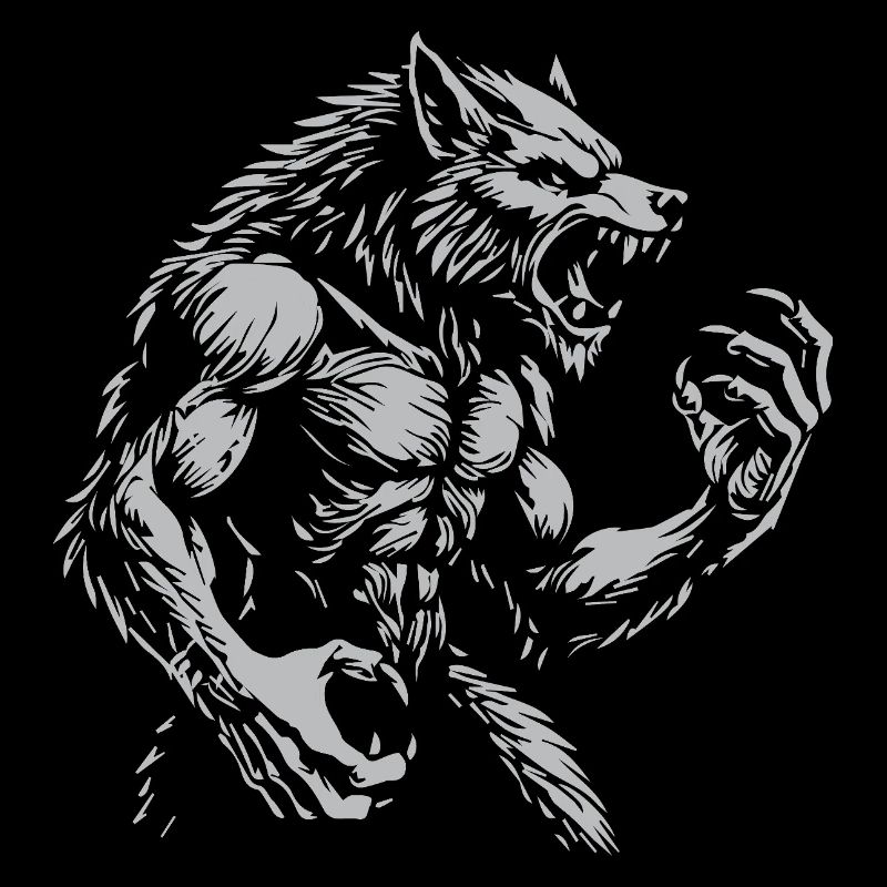 Fierce warewolf Illustration
