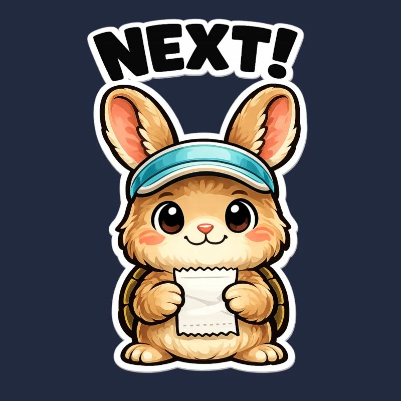 Next Bunny Note Sticker
