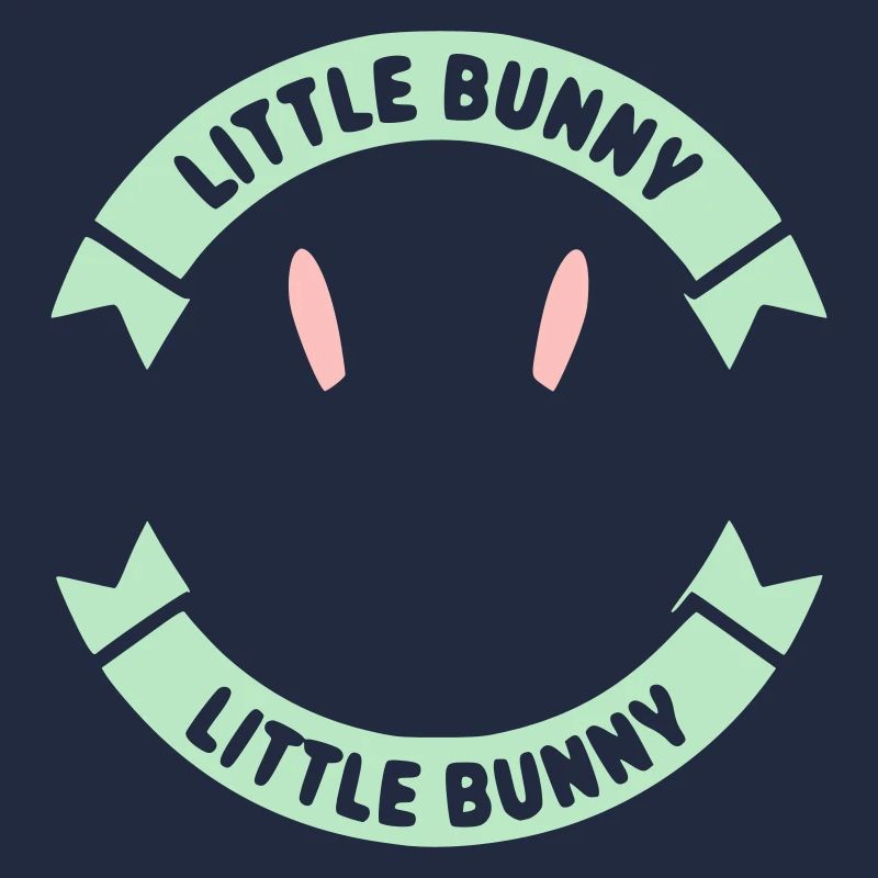 Badge du logo du petit lapin Mignon