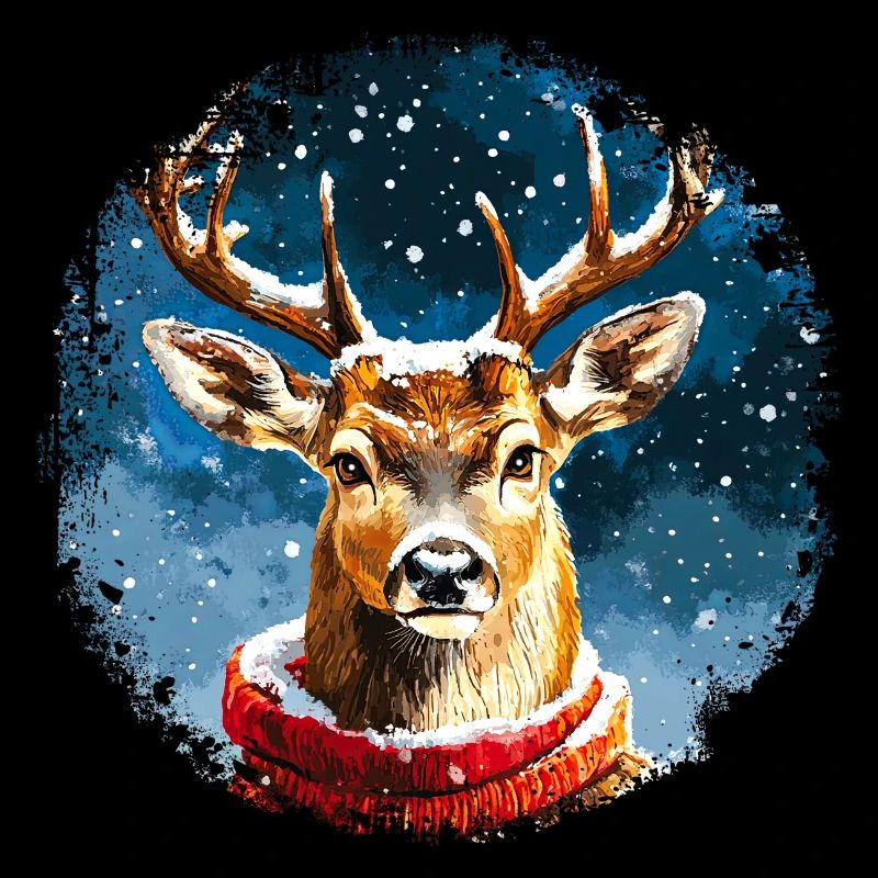 Cerf Père Noël