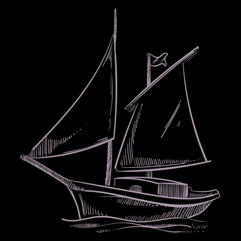 Aventures à la voile en silhouette: Elegant
