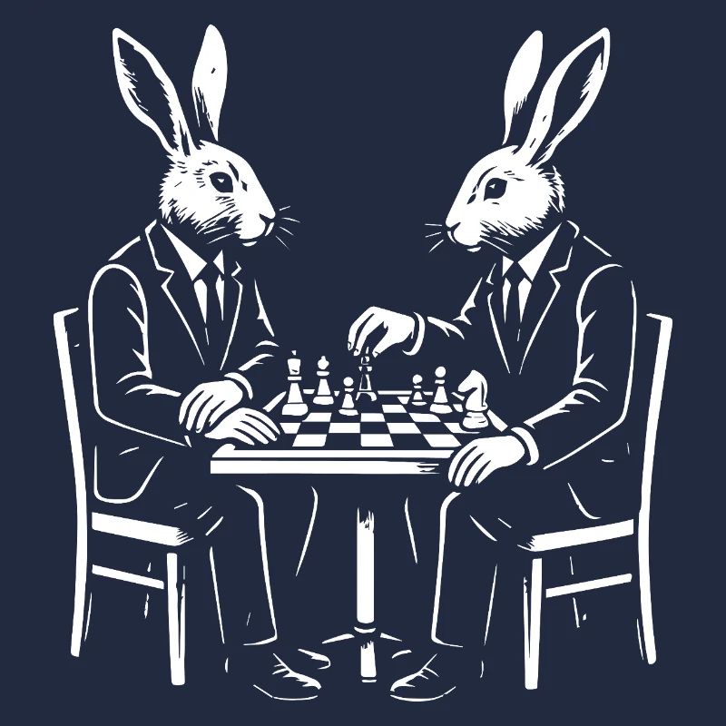 Partie d’échecs Dapper Rabbits