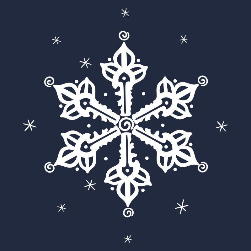 Flocon de neige Neige glacée d’hiver