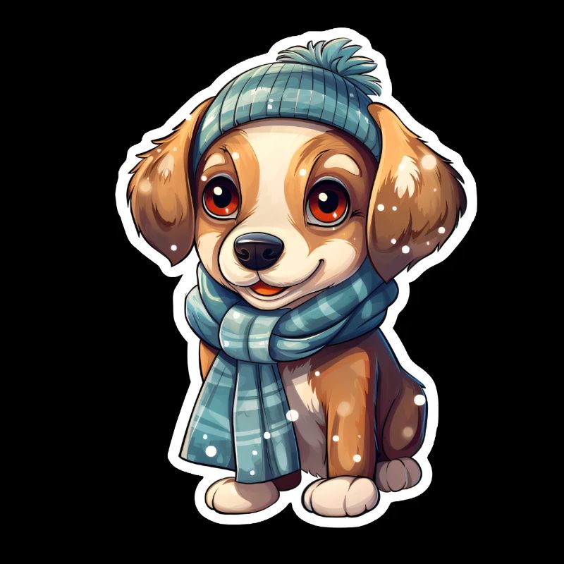 Winter Wuff im Schnee