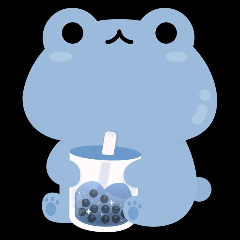 Blue Boba Frog