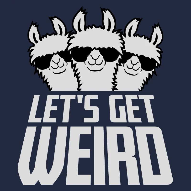 Let’s Get Weird 3 Llama Friends Team Lunettes de soleil