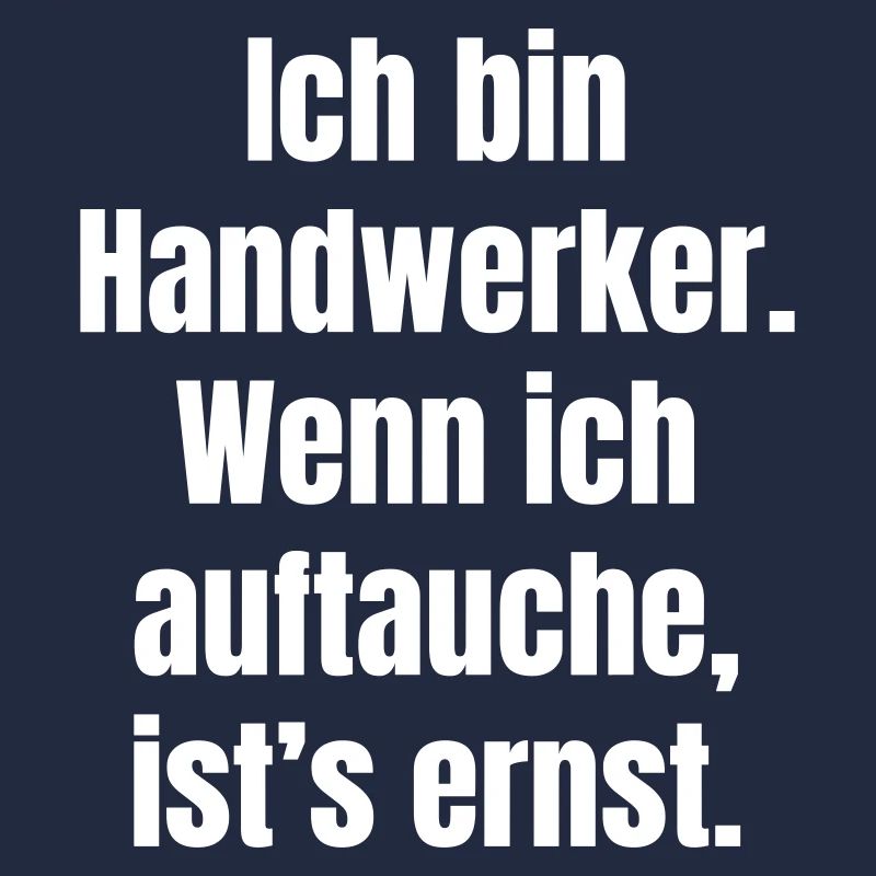 Handwerker Auftauchen Ernst