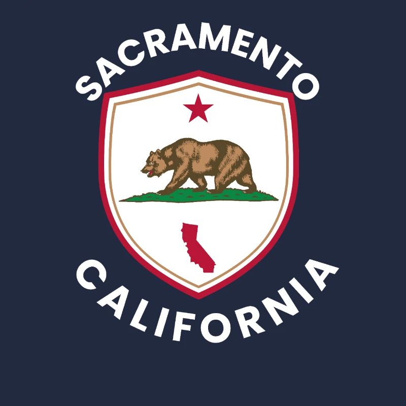 California Bears in Shield Flag