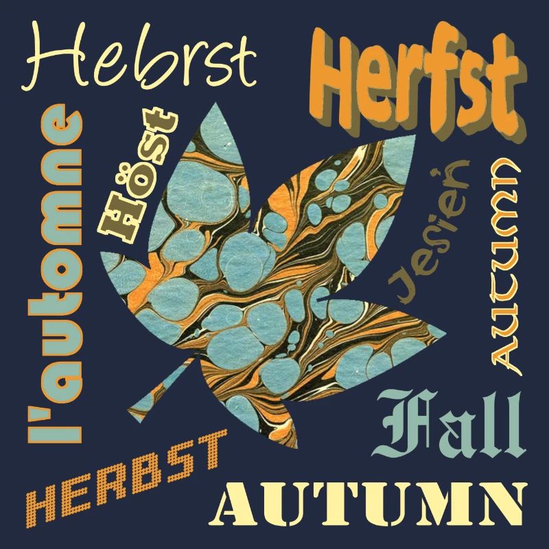 herbst schrift mit blatt e 204