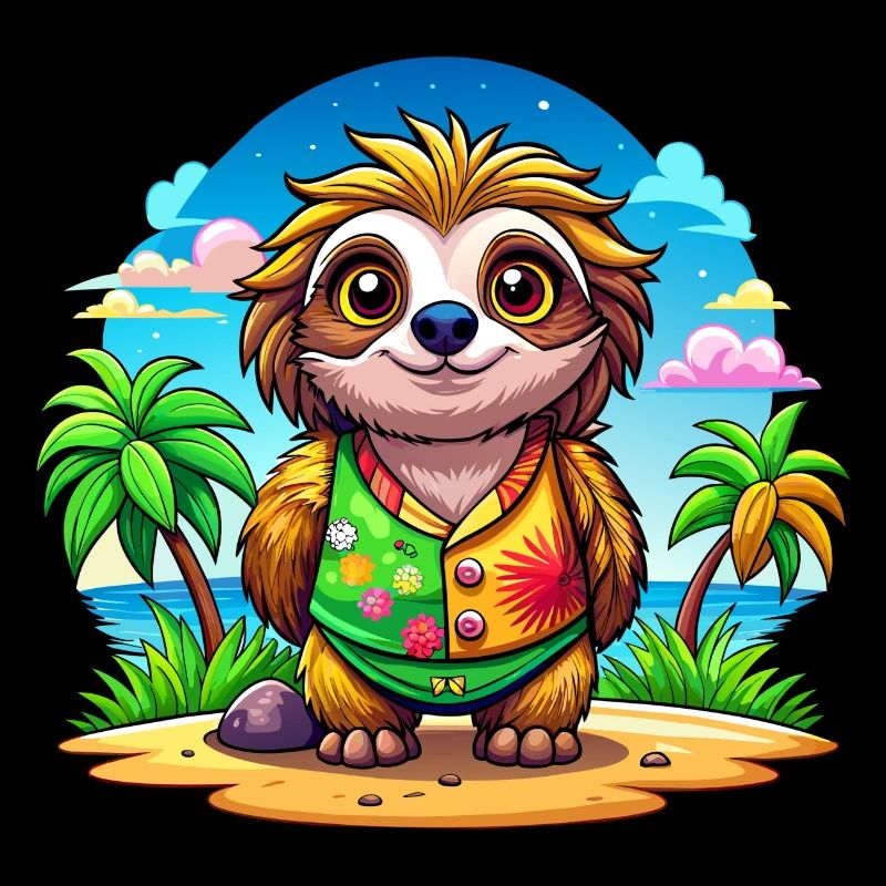 Süßes Urlaubsfaultier