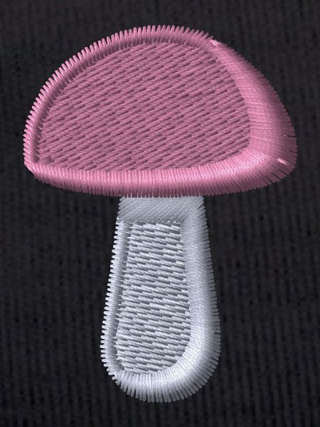 Pilz bestickt
