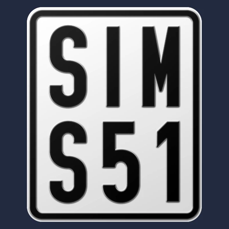 Simson S51 Moped License Plate