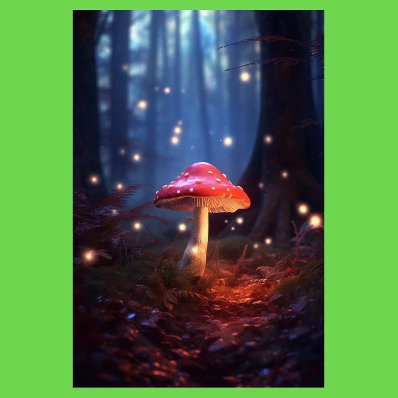 Champignons Champignons Champignon Éclairage