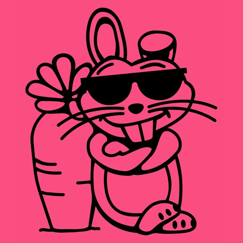 Cooler Hase (vec)