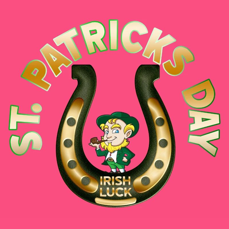 Fer à cheval Leprechaun de la Saint-Patrick