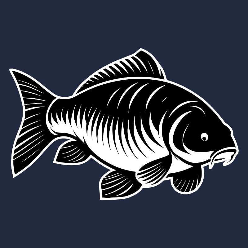 Carp black and white