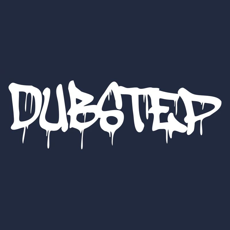 Dub Step Techno Musik Party Tropfen Graffiti Text