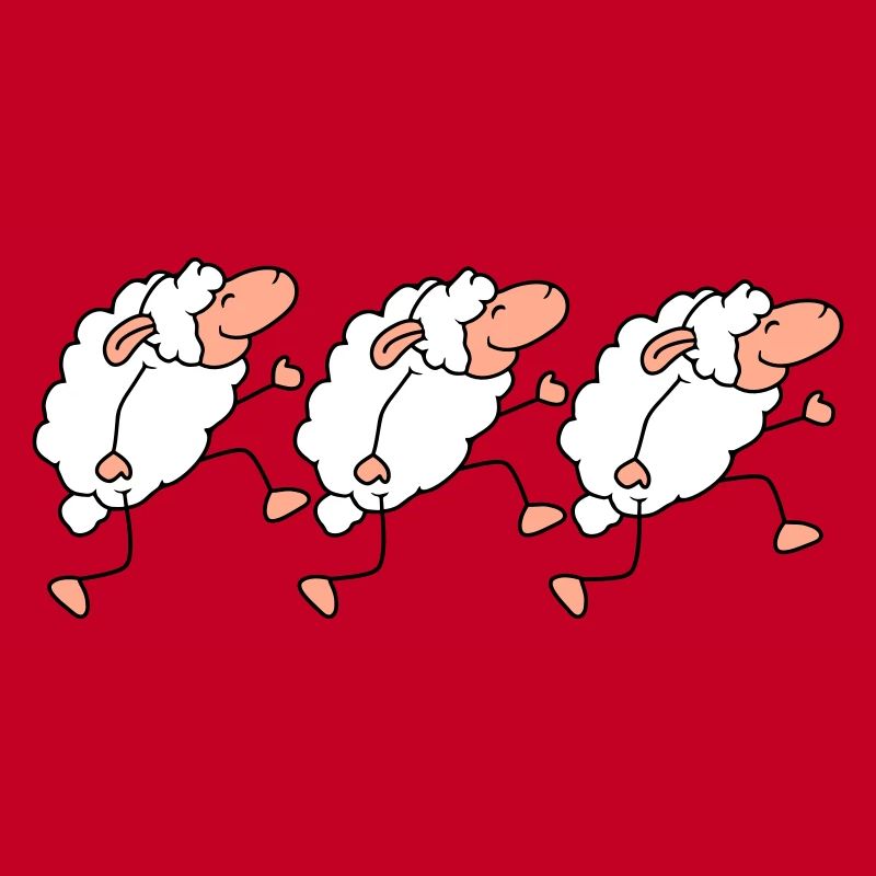 Three Sheep Walking Happy Pride 3 Friends Team