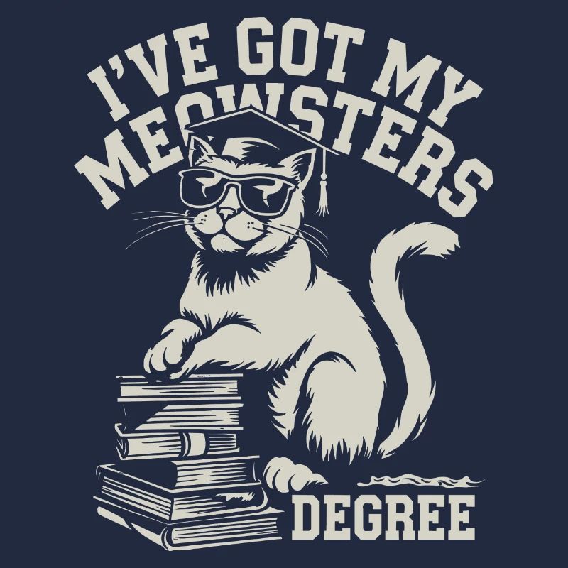 Conception de chat amusante pour les étudiants