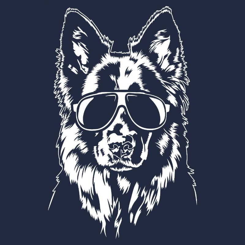Deutscher Schäferhund cool Hunde Portrait Wilsigns