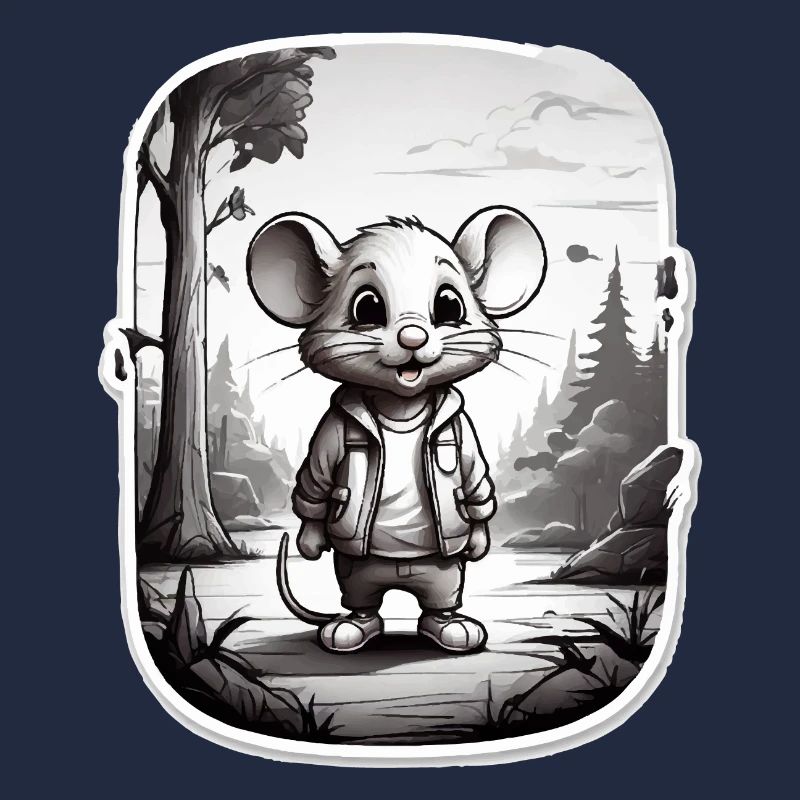 Mouse Cute Kids Drawing Comic