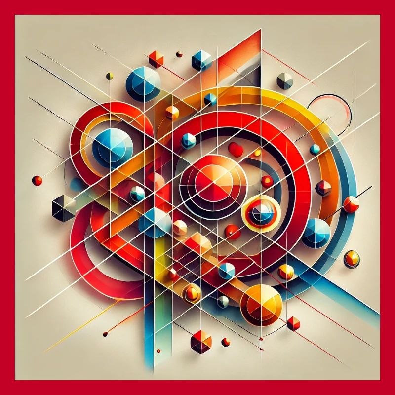 Explosion de couleurs des formes