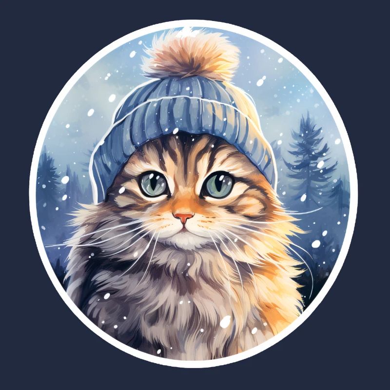 Chat en hiver