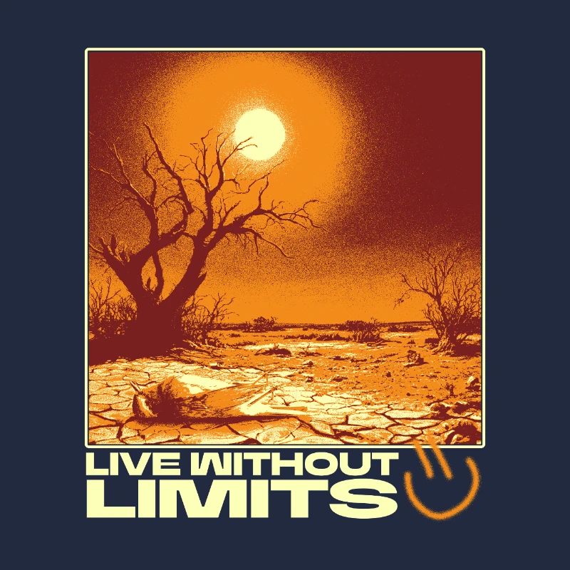 Live Without Limits – Surreal Desert Scene