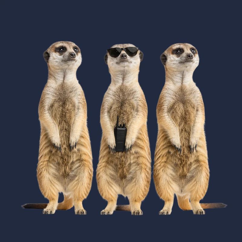 Funny Erdmänchen Security Team