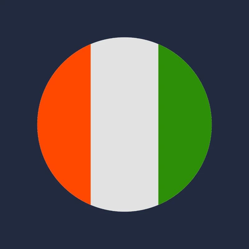 Round Irish flag