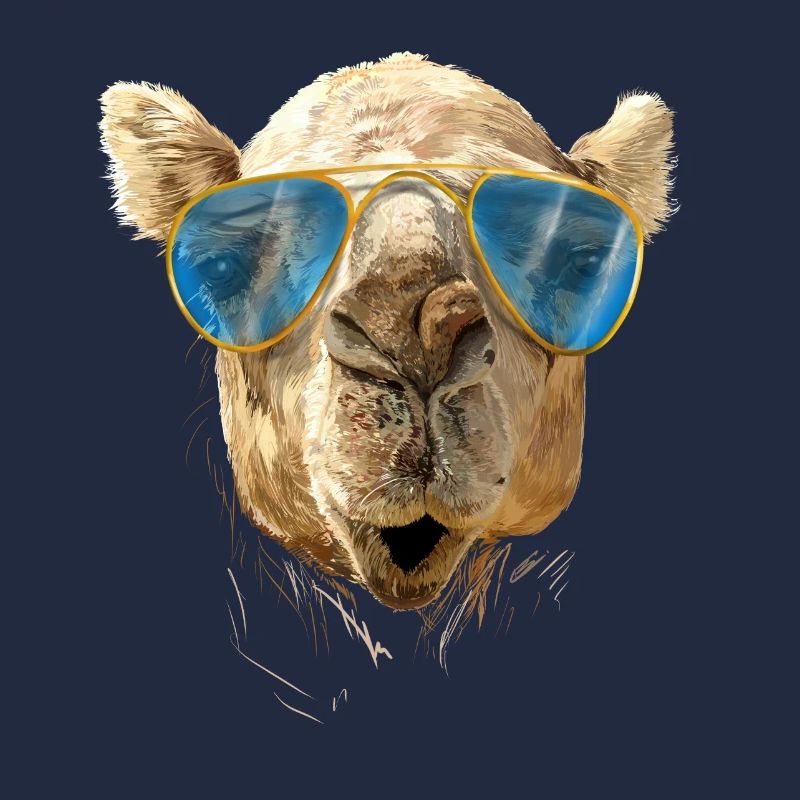 Kamel mit Sonnenbrille