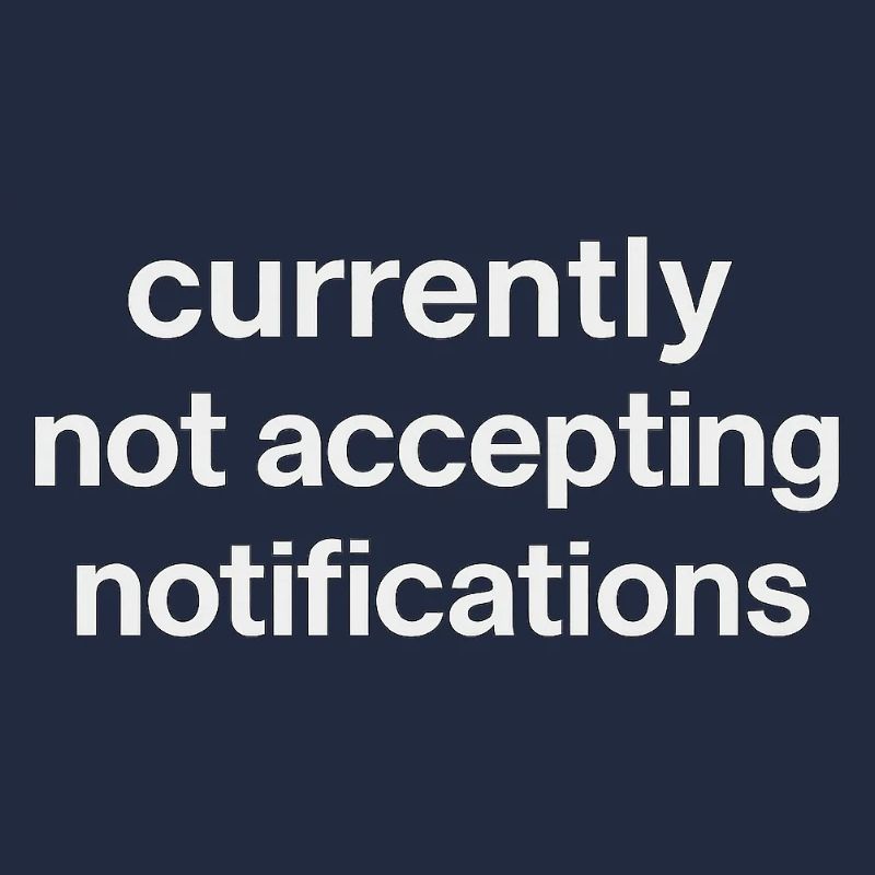 n’accepte actuellement pas les notifications