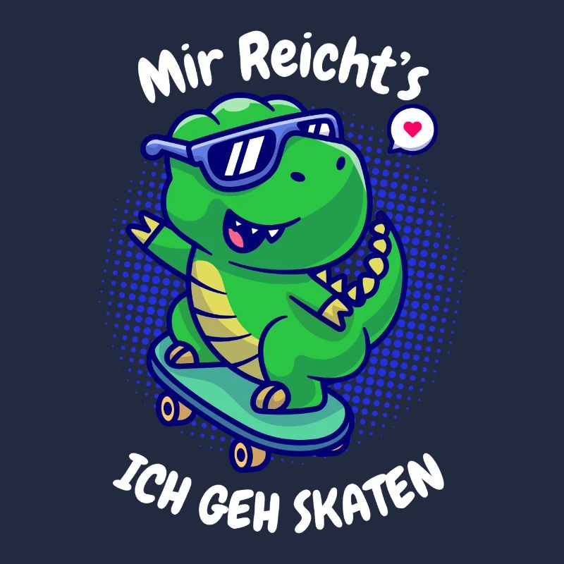 I've had enough I'm going skating Dino T-Rex