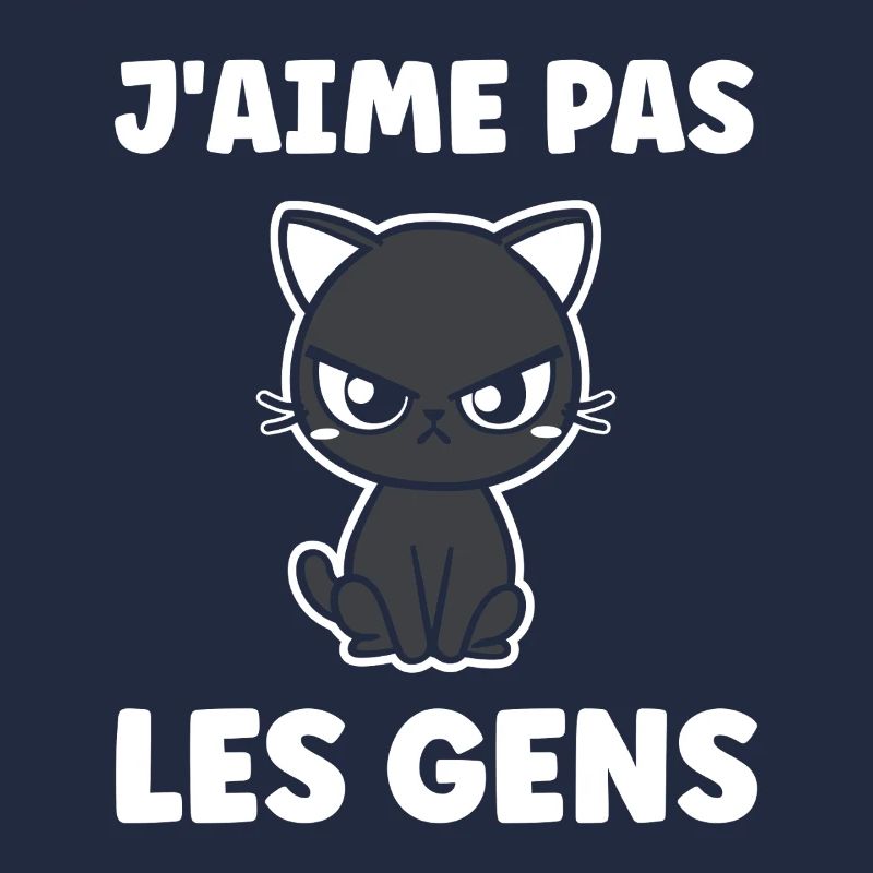 Chat grognon J'aime pas les gens