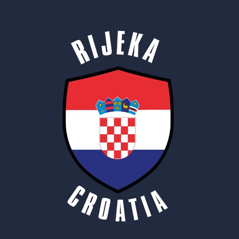Conception du bouclier de Croatie de Rijeka