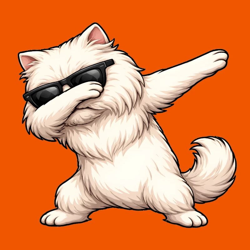 Dabbing Perserkatze